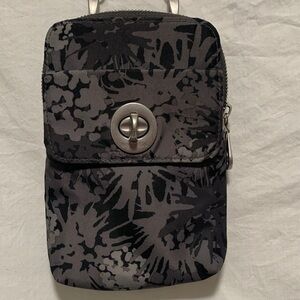 EUC Baggallini Black and Gray Crossbody Bag